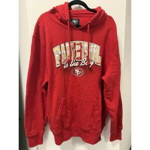 San Francisco 49ers Faithful To The Bay '47 Hoodie Size XL Red‎